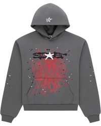 Sp5der - Splat Punk Hoodie "Slate" 398" - Lyst