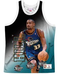 Mitchell & Ness - Nba Behind The Back Jersey "Detroit Pistons Grant Hill" Mstkmi19002 Dpiwhitghi" - Lyst