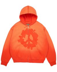 DENIM TEARS - Peace Wreath Knockout Zip Hoodie Dt920" - Lyst