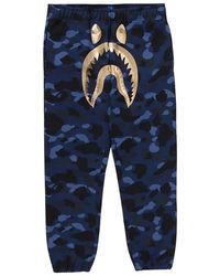 A Bathing Ape - Color Camo Shark Sweatpants 1K30 152 001" - Lyst