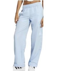 adidas - Essentials Wide Hem Woven Cargo Pants "Clear Sky" Jd1914" - Lyst