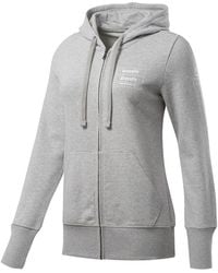 Reebok - Crossfit Full Zip Hoodie "Mid Heather" Fk4376" - Lyst