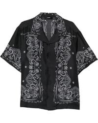 Amiri - Bandana Paint Bowling Shirt Amtosh1049 001" - Lyst