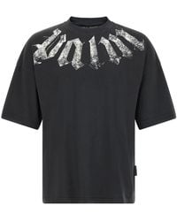 Palm Angels - Gothic Logo Printed T-Shirt Off- Pamaa003Jr001 1003" - Lyst