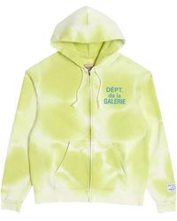 GALLERY DEPT. - Sun Faded French Logo Zip Up Hoodie "Lime" Dwuaa2Gm" - Lyst