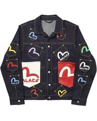 Palace - X Evisu Logo Denim Jacket Multi" P0130" - Lyst