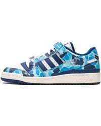 adidas - Forum '84 Low "bape 30th Anniversary Blue Camo" Shoes - Lyst