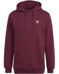 adidas - Adicolor Essentials Trefoil Hoodie "Burgundy" He7197" - Lyst