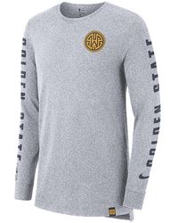 Nike - Nba Dri-Fit Long Sleeve T-Shirt "Golden State Warriors" 939022 100" - Lyst