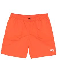 Stussy - Water Stock Elastic Waistband Short "Caya Cayenne" 113155N Caya" - Lyst