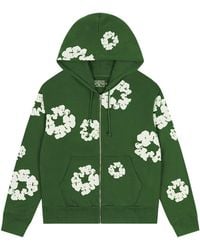 DENIM TEARS - Cotton Wreath Zip Hoodie Dt158" - Lyst