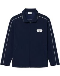 Lacoste - Tennis Heritage Zipped Badge Accent Sweatshirt Sh6940-00-Hhw" - Lyst