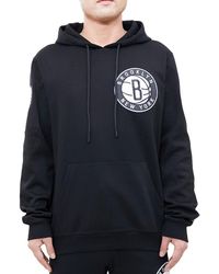 Pro Standard - Nba Brooklyn Nets Logo Blended Hoodie Bbn551536 Blk" - Lyst