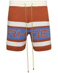 Rhude - Pravil Racing Knit Short Rhps24Sh09973146" - Lyst