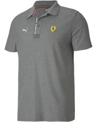 PUMA - Scuderia Ferrari Polo "Medium Heather" 596150 03" - Lyst