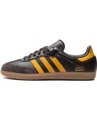adidas - Samba Og "dark Brown Preloved Yellow" Shoes - Lyst