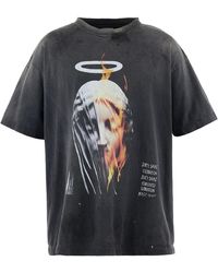 SAINT Mxxxxxx - Devil Daddy Logo Short Sleeve T-Shirt Shirt Multi" Sm Hr8 0000 002" - Lyst