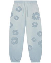 DENIM TEARS - Faded Mono Cotton Wreath Sweatpants Dt246" - Lyst