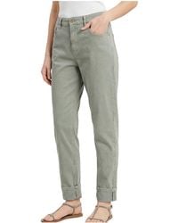 Brunello Cucinelli - Cotton Relaxed Fit Trousers "Sage" Brun1430" - Lyst