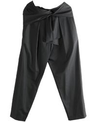 The Row - Juno Pants 10842 W4327 Blk" - Lyst
