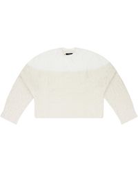Amiri - Drop Needle Crewneck "Cream" Ps22Wkl005_Alabaster" - Lyst