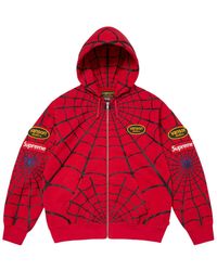 Supreme - Vanson Leathers Spider- Zip Up Hooded Sweatshirt "Ss26 - Lyst