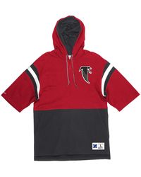 Mitchell & Ness - Nfl Training Room Short Sleeve Hoodie "Atlanta Falcons - Lyst