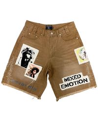Mixed Emotions - Chaos Carpenter Denim Shorts "Khaki" Mixe074" - Lyst
