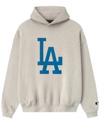 Fear Of God - Essentials Dodgers Sport Hoodie "Heather Stone" 192Ml254209F" - Lyst