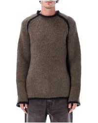 Our Legacy - Rider Roundneck Sweater "Steel Mohair" M4253Rs" - Lyst