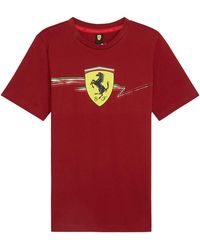 PUMA - Ferrari Race Big Shield Tee 627055 05" - Lyst