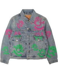 DENIM TEARS - Bstroy Tears Type-2 Light Wash Denim Trucker Jacket 802_700_63" - Lyst