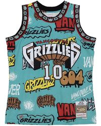 Mitchell & Ness - Slap Sticker Swingman Jersey "Nba Grizzlies 1998 Mike Bibby" Tfsm4768 Vgr98Mbiteal" - Lyst