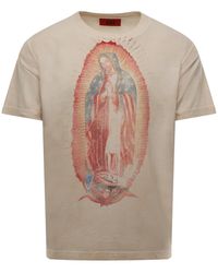 424 - Virgin Mary T-Shirt "Salt" Ff6Smt80Hp Je001 001" - Lyst