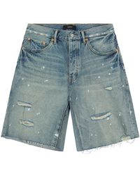 Purple Brand - Painterly Rip Denim Short "P059" P059 Lips826" - Lyst
