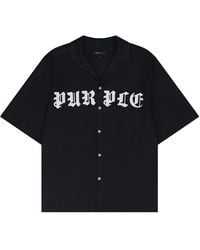 Purple Brand - Gothic Wordmark Lyocell T-Shirt P346 Lbbg324" - Lyst