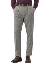 Brunello Cucinelli - Wool Pleated Trousers "Light" Brun2691" - Lyst