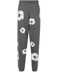 DENIM TEARS - Rhinestone Cotton Wreath Sweatpants "Vintage" Dt029" - Lyst