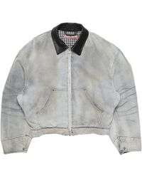 Acne Studios - Faded Denim Bomber Jacket B90882Al4" - Lyst
