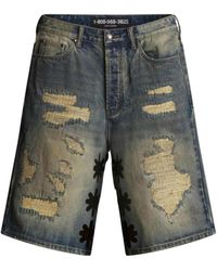 LOSTSHDWS - Dstry Denim Short Shorts 10062639" - Lyst