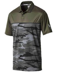 PUMA - Volition Air Strike Polo Forest Night Camo" 576108 03" - Lyst