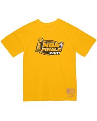 Mitchell & Ness - Nba Los Angeles Lakers Qs 2001 Finals Tshirt 20093 Lalyell01" - Lyst