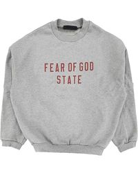 Fear Of God - Fleece Crewneck "Dark Heather" 192Bt246261F" - Lyst