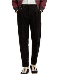 Brunello Cucinelli - Cotton Wool Blend Pleated Trousers Brun3169" - Lyst