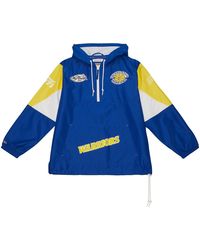 Mitchell & Ness - Team Origins Pullover Anorak "Nba Warriors" Ojpo5033 Gswyyppproya" - Lyst