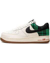 Nike - Air Force 1 Low '07 Lx "plaid Pale Ivory Stadium Green" Shoes - Lyst