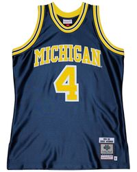 Mitchell & Ness - Ncaa Road Jersey Michigan 1991 Chris Webber "Michigan" Ajy54243 Umi91Cweasbl" - Lyst