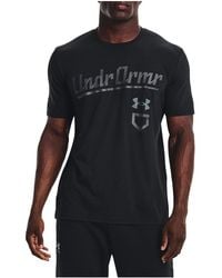 Under Armour - Baseball Script T-Shirt 1377613 001" - Lyst