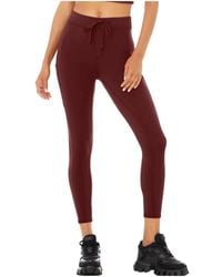 Alo Yoga - 78 High-Waist Checkpoint Leggings "Cranberry" 26" - Lyst