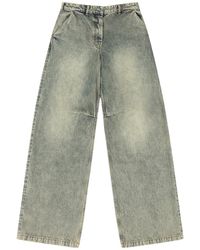 Entire studios - Washed Denim Jeans Surface Wave Esws2511006Sw" - Lyst